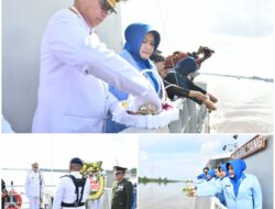 Peringati Hari Pahlawan, Komandan Lantamal XII Pimpin Upacara Tabur Bunga
