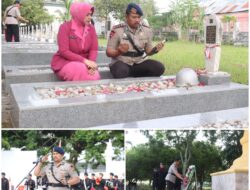78 Tahun Pengabdian, Brimob Aceh Ziarah Ke Taman Makam Pahlawan