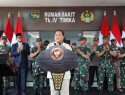 Menhan Prabowo Resmikan RS dan Serahkan Bantuan 164 Unit Kendaraan Dinas Untuk TNI-Polri di Papua