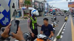 Satlantas Polres Belitung Intensifkan Penindakan Pelanggaran dengan ETLE Handheld