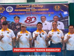 Komandan Satuan Brimob Polda Sumatera Barat menghadiri kegiatan Pertandingan Tenis Eksekutif
