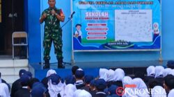 Danramil Pamulang Ajak Pelajar SMPN 9 Perangi Narkoba dan Bullying  ‎