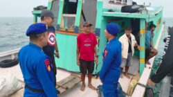 Sat Polairud Polres Belitung Laksanakan Patroli Perairan, Imbau Nelayan Waspadai Kabut Asap