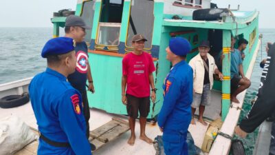 Sat Polairud Polres Belitung Laksanakan Patroli Perairan, Imbau Nelayan Waspadai Kabut Asap