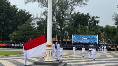BRIMOB ACEH KOBARKAN SEMANGAT PENGABDIAN, HADIRI UPACARA HUT KE-25 KOTA LANGSA
