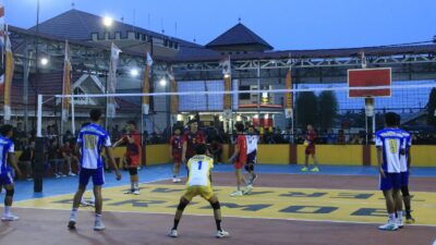 Resmi Bergulir! Hari Pertama Open Turnamen Voli Dansatbrimob Cup HUT Ke-81 Brimob Berlangsung Meriah di Mako Satbrimob