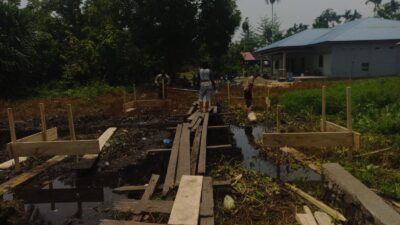 Satgas TMMD ke-130 Bangun Jembatan,  Permudah Akses Jalan Masyarakat