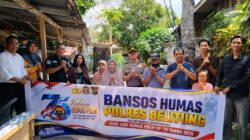 Peringati Hari Jadi Humas Polri Ke-75, Polres Belitung Salurkan 10 Paket Bantuan Sosial Kepada Masyarakat