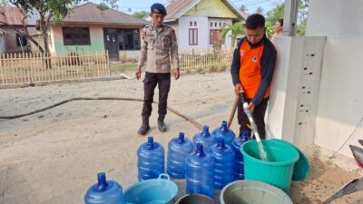 Sambut HUT ke-81 Brimob Polri, Satbrimob Polda Gorontalo Salurkan 12 Ribu Liter Air Bersih untuk Warga Desa Buata
